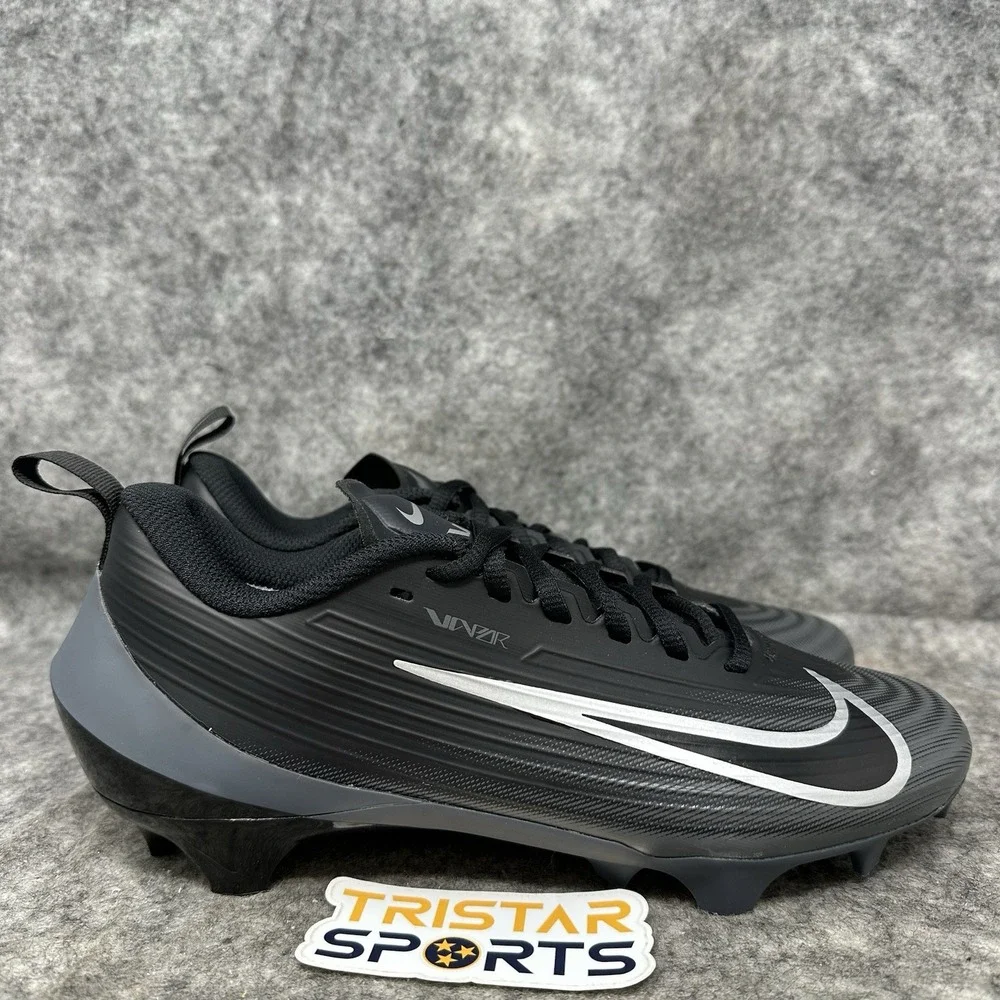 Nike Vapor Speed 3 Football Cleats Mens Size 7.5 Black Dark Grey FB3303-002